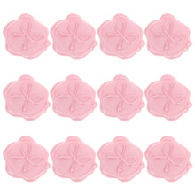 12Pièces Autocollants Cachet Cire Rose 3D Vintage Pour Cartes