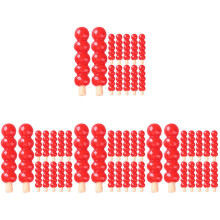 80Pcs Red Mini Fake Candied Resin Ornaments for Mini Scene Layout