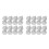 60Pcs Fourwing White Plastic Flights for Tip Dart Play 1