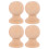 4Pcs Wood Bed Post Caps Beige Solid Wood Finials for Home Staircase 1
