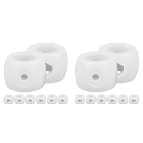 16Pcs Plastic Foosball Locator Rings Table Football Accessories White