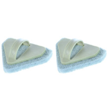 2 Pcs Cleaning Scouring Pad Triangle Sponge