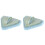 2 Pcs Cleaning Scouring Pad Triangle Sponge 1