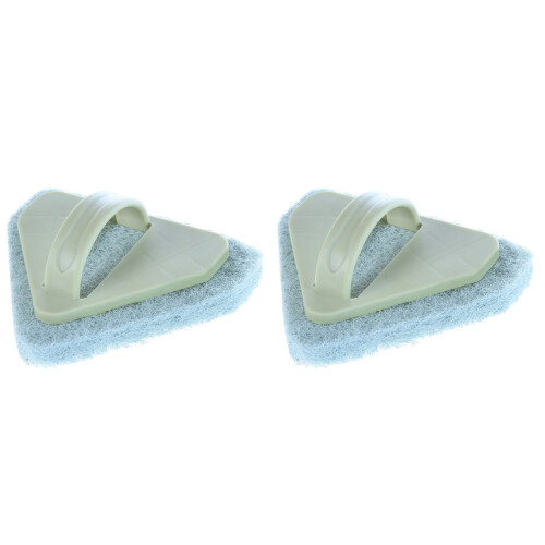2 Pcs Cleaning Scouring Pad Triangle Sponge