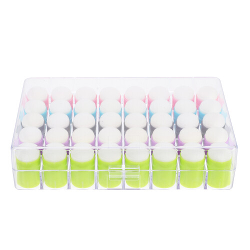 40Pièces Tampons Peinture Compact Éponge Plastique Couleurs Multiples