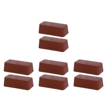 8Pcs Dark Red Buffing Paste Wax for Metal Polishing Restore Shine DIY