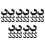150Pièces Supports C-Clips Noir Aluminium Pour Gainage De Câbles 7
