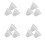 12Pcs Durable White Silicone Stoppers Flexible Spill-Proof Bottle Caps 4
