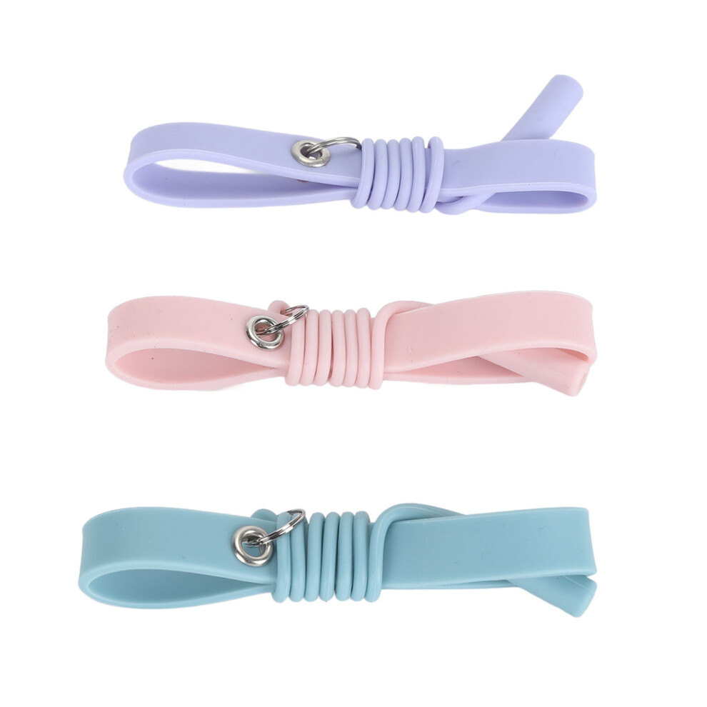 Purple/Blue Silicone Lash Extension Tweezers Bracelet 3Pcs Guard Wrist Band / Roseate