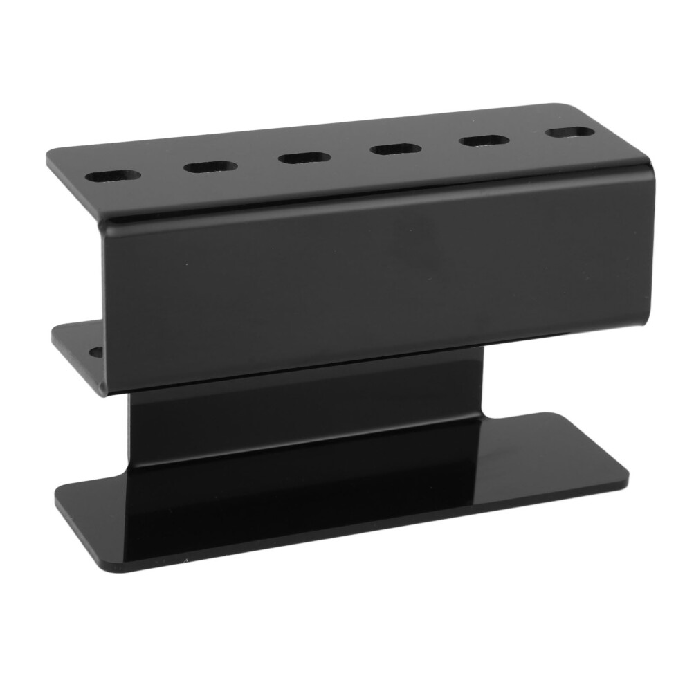 Black Eyelash Extension Storage Rack 6 Holes Tweezer Holder Stand For Salon Use