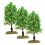 6Pcs Plastic Mini Trees for Sand Table Landscape Model Decoration 3