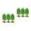 6Pcs Plastic Mini Trees for Sand Table Landscape Model Decoration 4