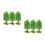 6Pcs Plastic Mini Trees for Sand Table Landscape Model Decoration 5