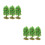 6Pcs Plastic Mini Trees for Sand Table Landscape Model Decoration 6