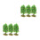 6Pcs Plastic Mini Trees for Sand Table Landscape Model Decoration 8