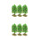 6Pcs Plastic Mini Trees for Sand Table Landscape Model Decoration 9