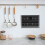 Black Acrylic Holder Transparent Storage Rack for Kitchen 6