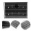 Black Acrylic Holder Transparent Storage Rack for Kitchen 10