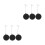 6Pcs Durable Steel Wire Retractable Remote Holder Security Cable Lock 5