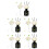 10Pcs Beige Faux Flower Reed Diffusers with Scent Home Decor 10