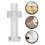 2Sets Clear Plastic Round Head Screws and Nuts Durable Insulated Kit 10