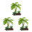 3Pcs Artificial Aquarium Plants Plastic Fish Tank Green Decoration Set 9