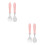 2Ensembles Kit Fourchette Bébé Acier Rose Portable 6