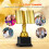 2Pièces Trophées De Lecture Dorés En Prix Exquis Compact 11