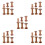 30Pcs Durable Wood Bobbins Brown Sewing Thread Holders for Embroidery 9