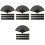 16Pcs Bamboo Folding Fans Black Cloth Handheld Fan for Stage Use 5
