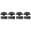 16Pcs Bamboo Folding Fans Black Cloth Handheld Fan for Stage Use 6