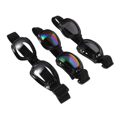 6Pcs Adjustable Strap Dog Sunglasses Large Breed Uv Windproof Goggles 1