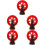 5Pcs Red Plastic Fountain Replacement Wheels for Small Pond Decor 7