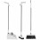 2Sets Compact Foldable Broom and Dustpan Set Sturdy Plastic Home Use 4