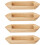 20Pièces Petits Modèles De Voiliers En Bois Khaki Décor Compact 3