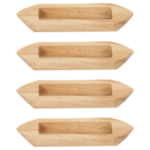 20Pièces Petits Modèles De Voiliers En Bois Khaki Décor Compact 2
