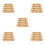 20Pièces Petits Modèles De Voiliers En Bois Khaki Décor Compact 9