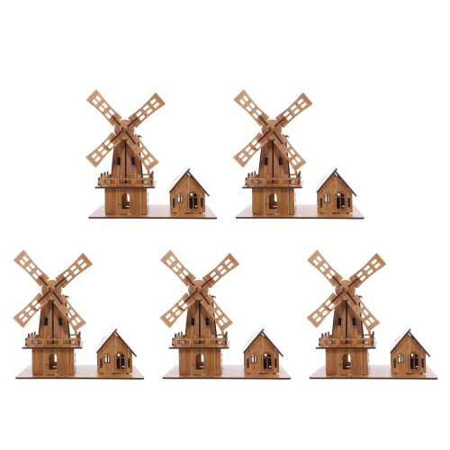 5Sets Stem Bouwkit Bamboe DIY Speelgoed Voor Kinderen 2