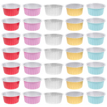200Pcs Foil Baking Cups for Muffins Pudding Small Cakes Dessert Treats