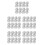 150Pcs White Plastic Flights for Dart Game Accessories Steel Tip 1