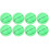 2Sets Groen PVC Basketbal Kinderen Elastisch Lichtervaring Speelbal 1