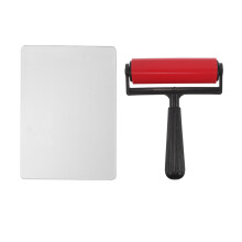 1Ensemble Plaque Gel Polyvalente Avec Rouleau Pour
