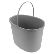 Plastic Adult Bedside Potty Bucket with Splash Guard and Handle