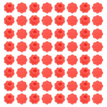 100Pièces Bouchons Luer Lock Pour Seringue Plastique, Orange