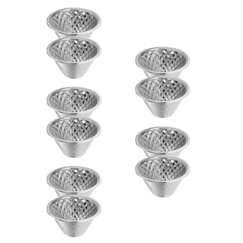 10Pcs Lightweight Aluminum Flashlight Reflector Cup for Camping Hiking