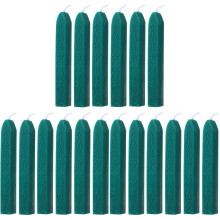 18Pcs Natural Wax Dark Green Stamping Wax Sticks for Invitations