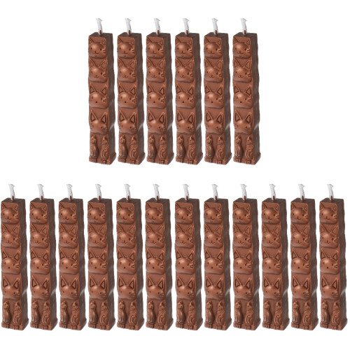 18Pcs Multi-Functional Dark Brown Wax Stamping Sticks for DIY Crafts