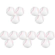 15Pcs Inflatable Baseball Balls White PVC Outdoor Pool Toy for Kids