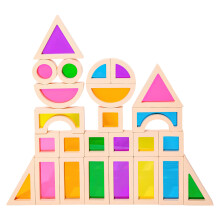 1Ensemble Cubes Acryliques Légers Et Colorés Pour Apprentissage Enfant