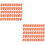 100Pcs Mini Orange Sponge Nail Files Handheld Buffers for Manicure 7